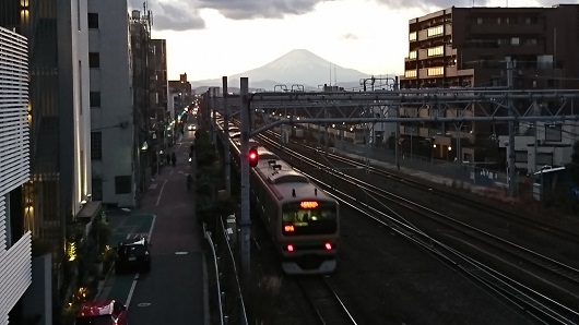 富士山と東海道線
