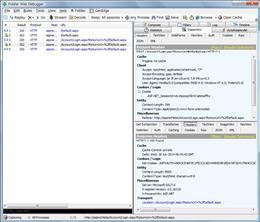 Fiddler2 で見たログインプロセス