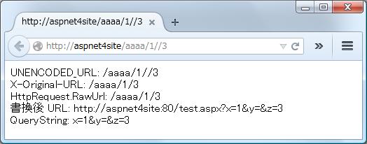 URL の書き換え
