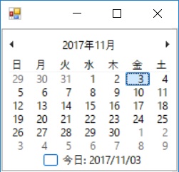 MonthCalendar MonthCalendar