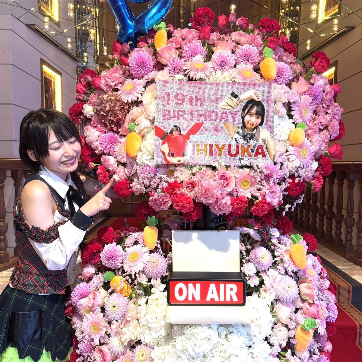 フラワースタンドと坂川さん