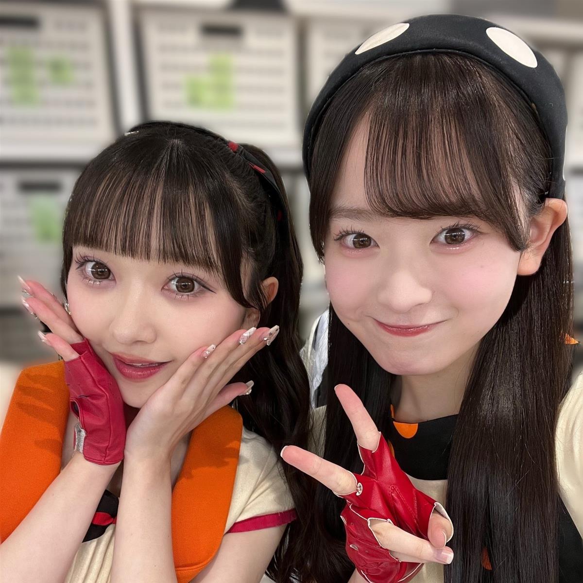 山﨑空(左)と近藤沙樹