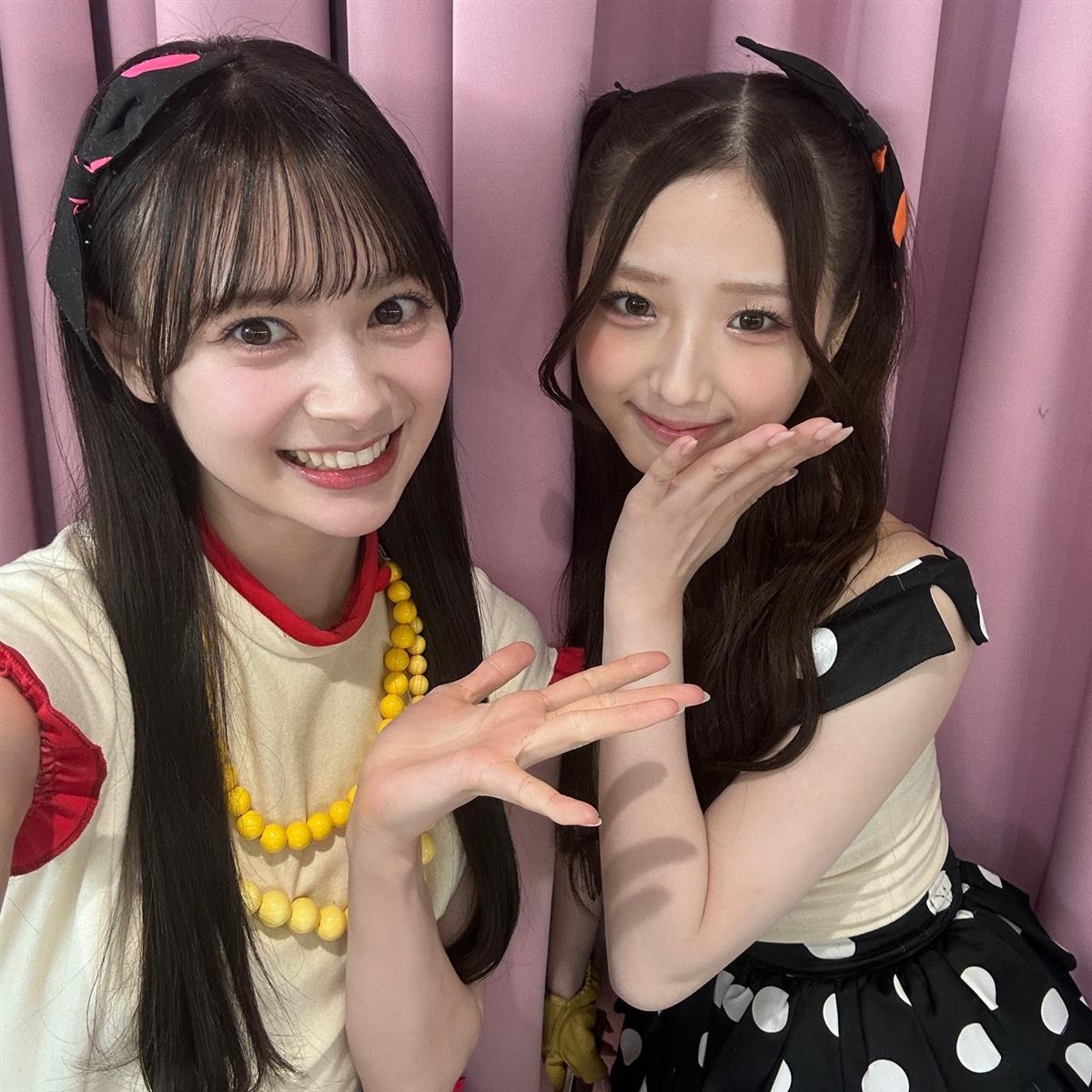 伊藤百花(左)と迫由芽実