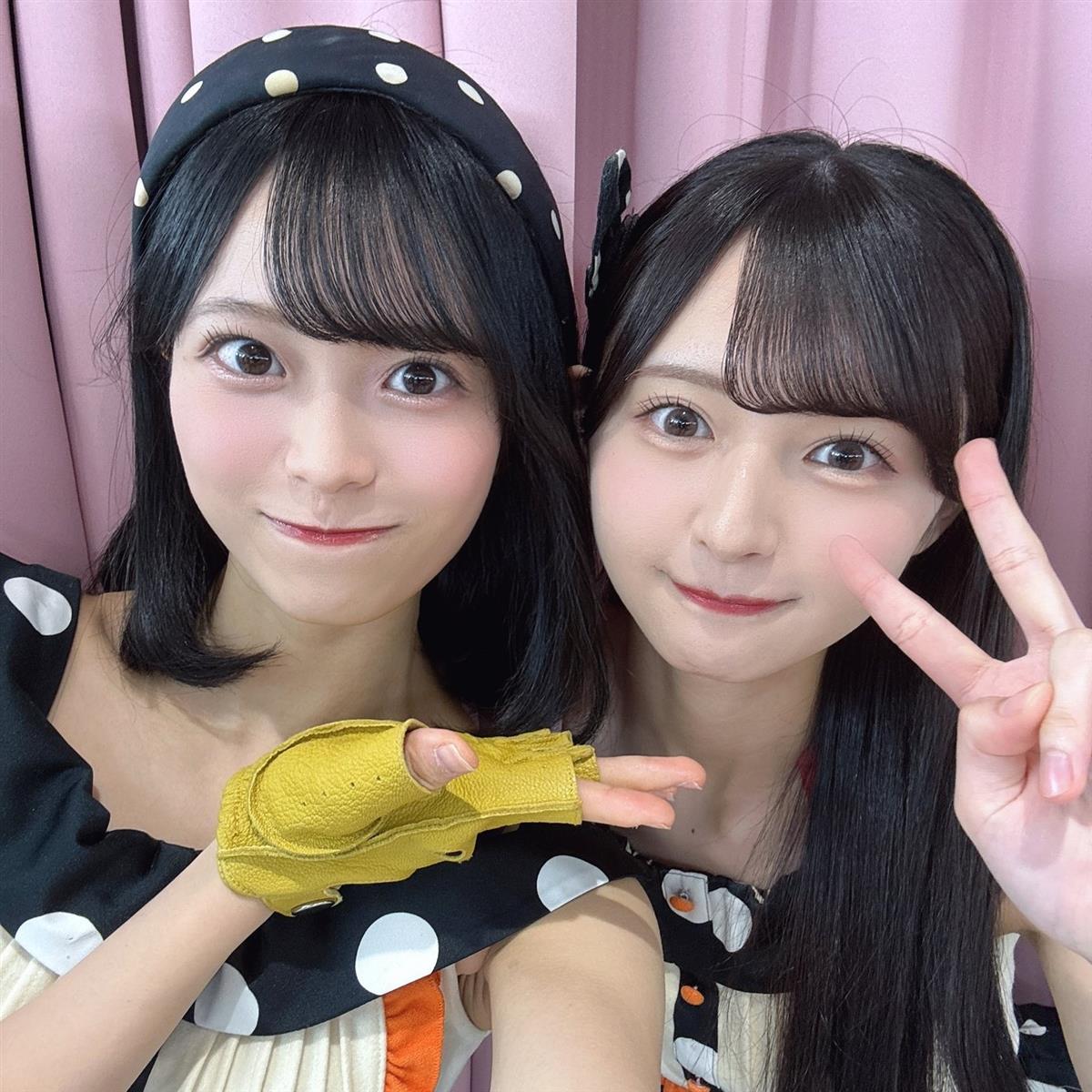 新井彩永(左)と久保姫菜乃