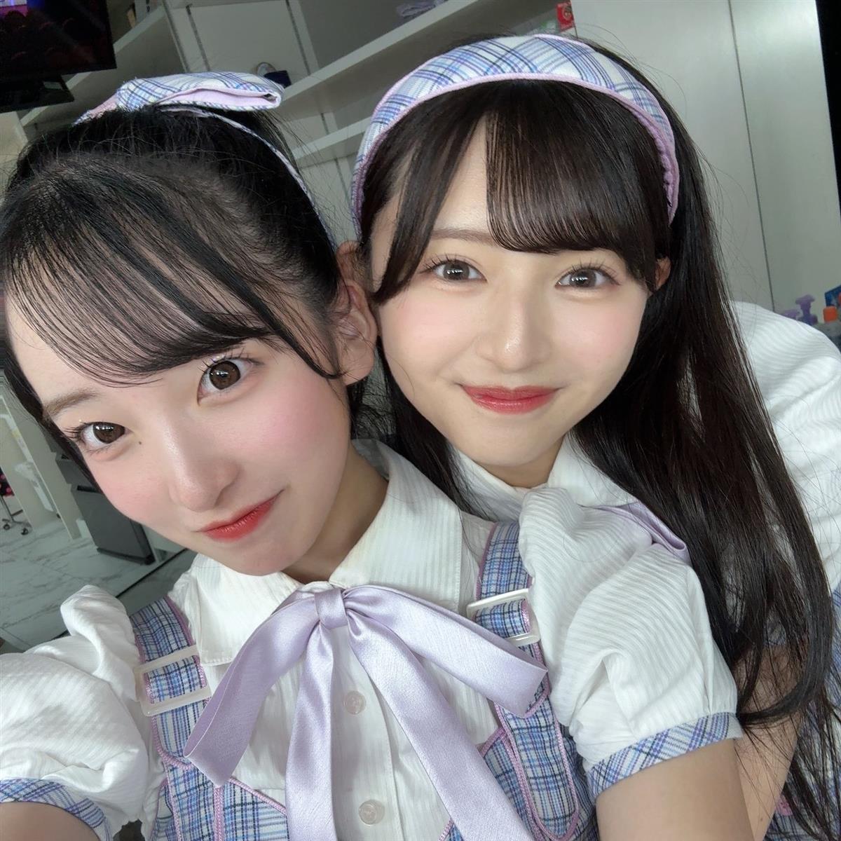 山口結愛(左)と久保姫菜乃