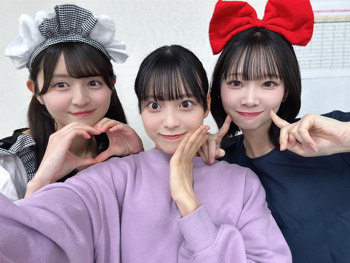 久保姫菜乃・新井彩永・成田香姫奈