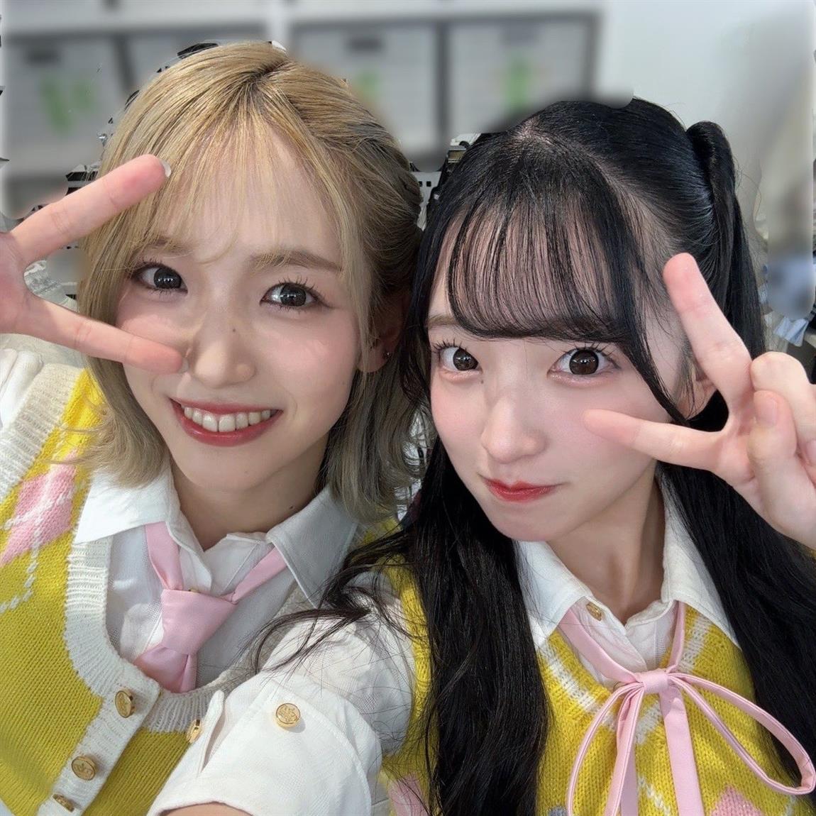 下尾みう(左)と山口結愛