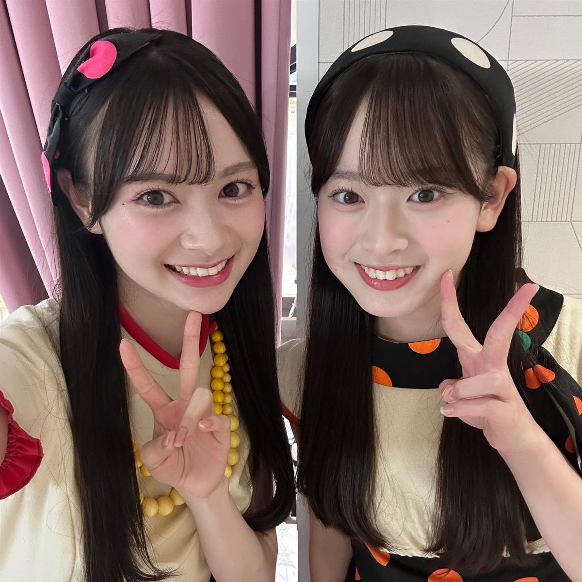 伊藤百花(左)と近藤沙樹