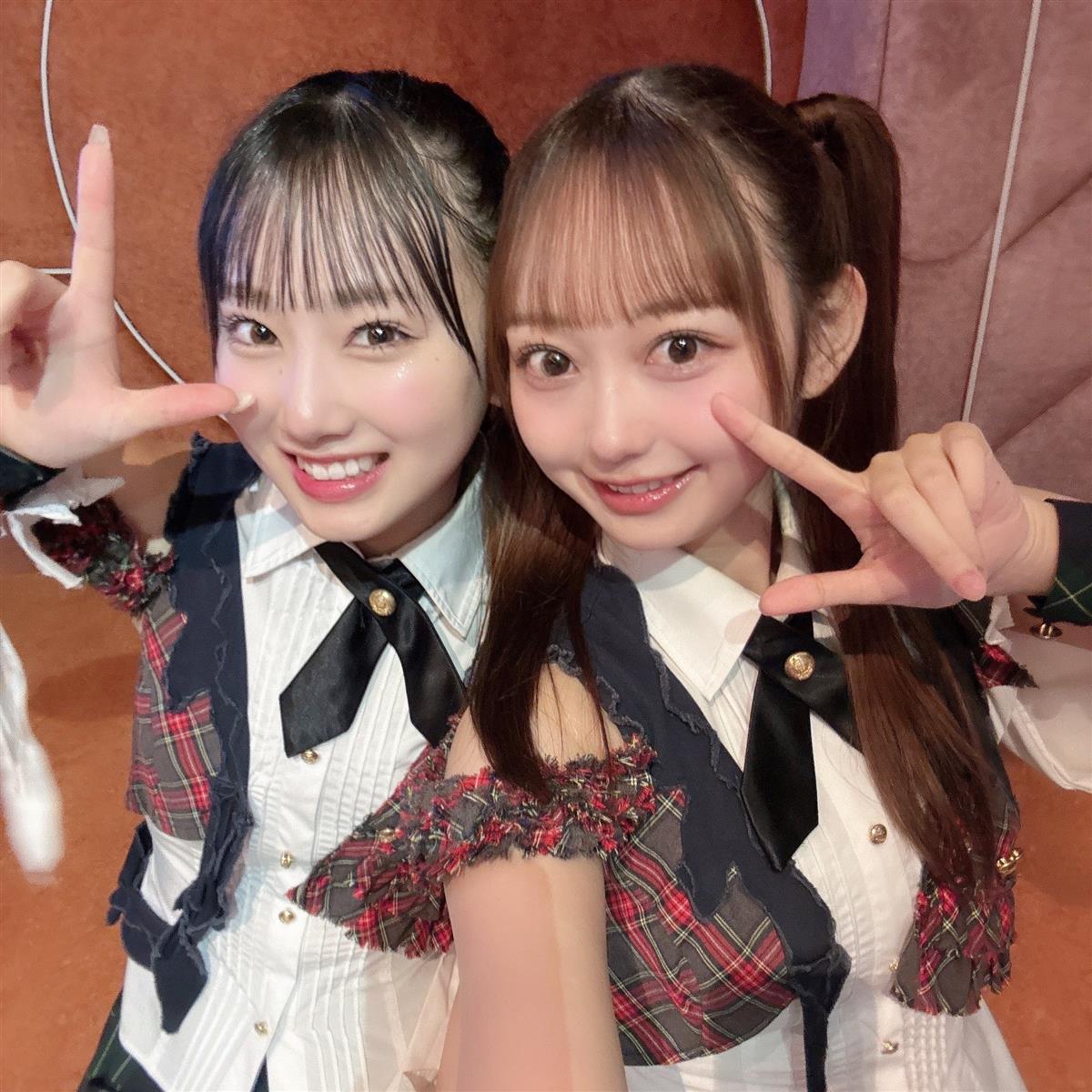 大盛真歩(右)と徳永羚海 大盛真歩(右)と徳永羚海