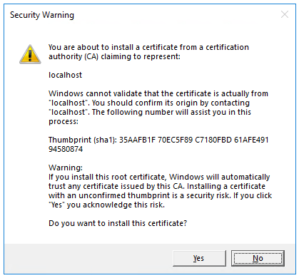 Security Warning