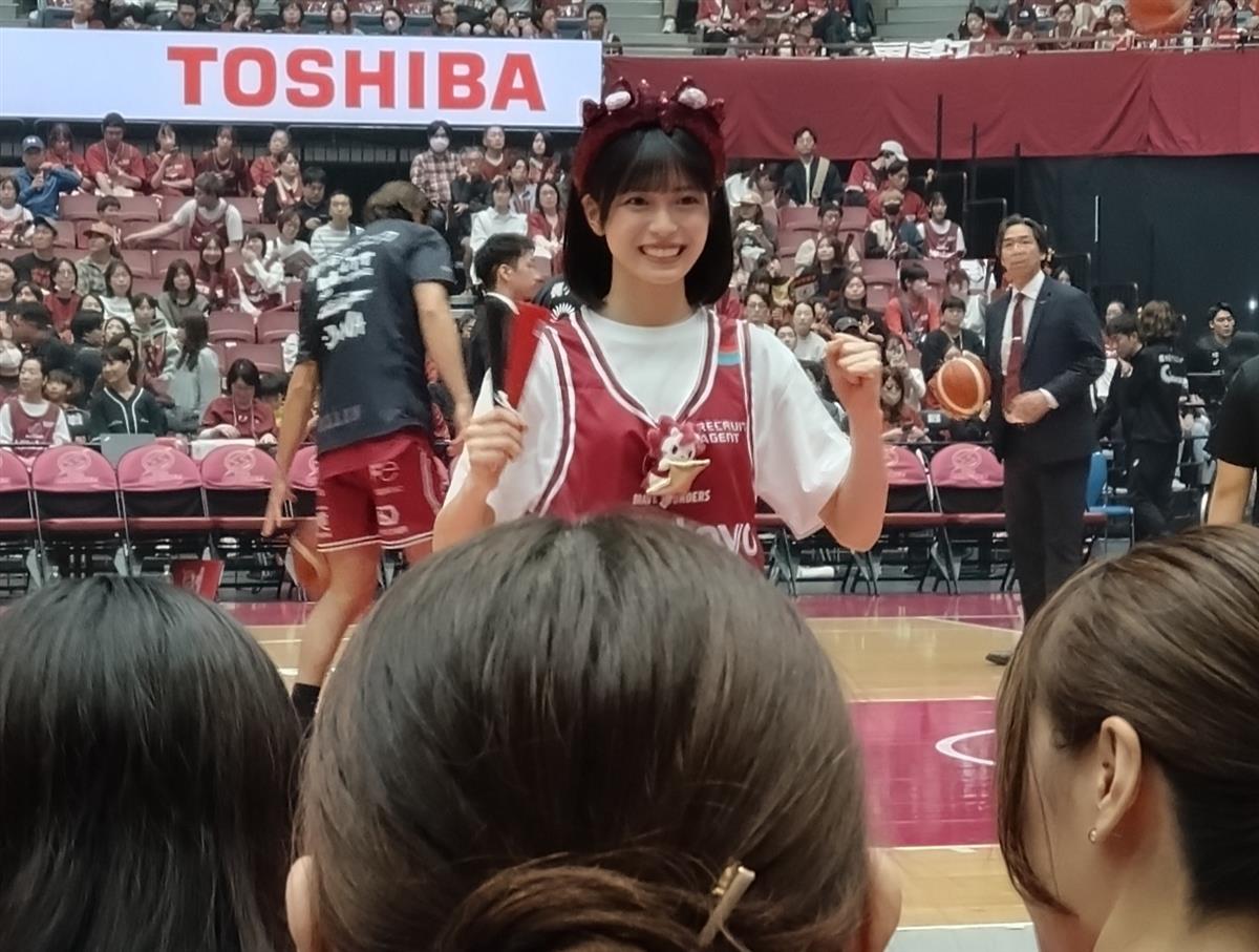 応援練習の時の新井彩永