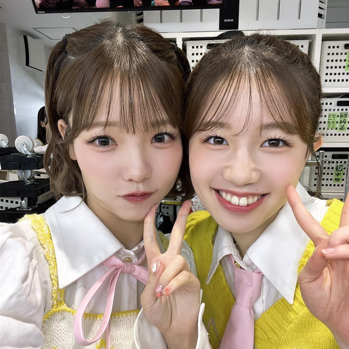 髙橋彩音(左)と正鋳真優