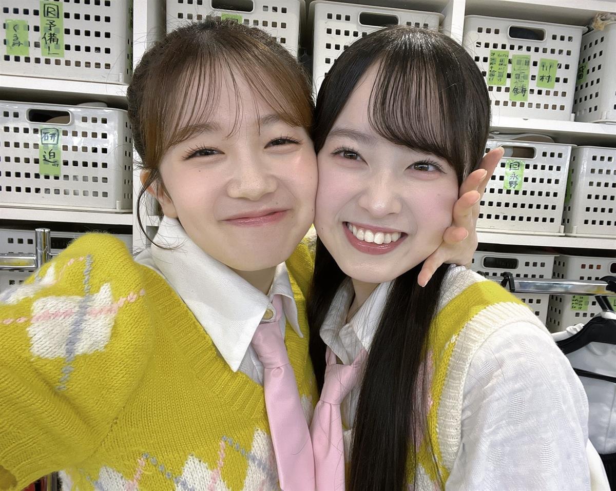 正鋳真優(左)と近藤沙樹