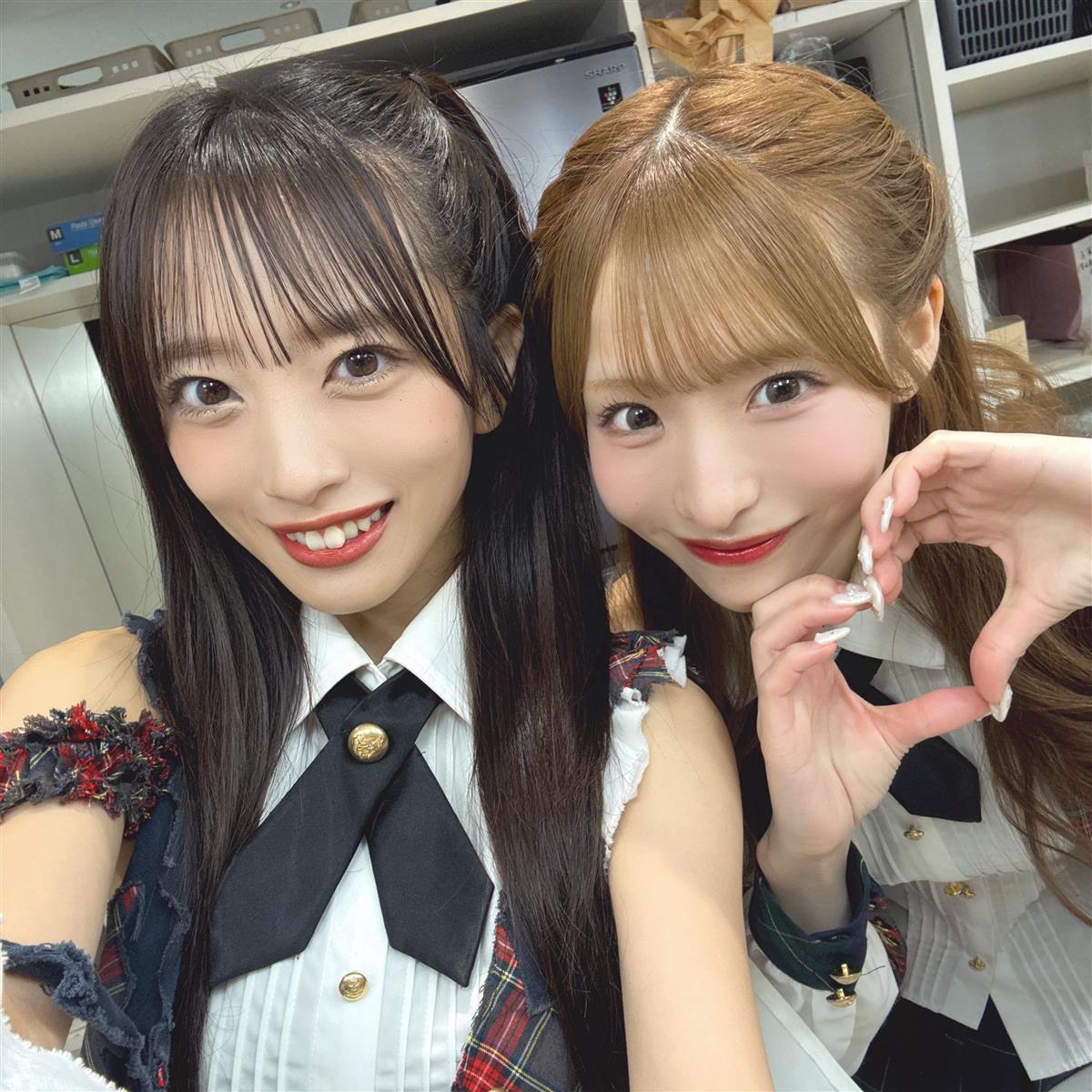 向井地美音(左)と平田侑希